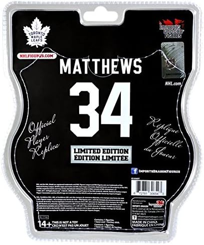 NHL-Toronto Maple Leafs Auston Matthews Játékos Replika, Többszínű, Egy Méret