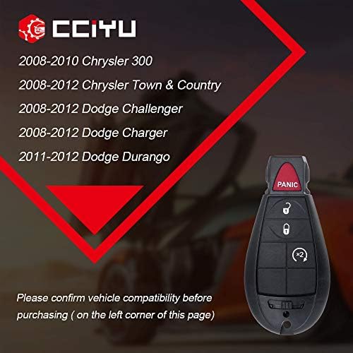 cciyu Távoli kulcstartó 2008-2010 Alkalmas Chrysler 300 3,5 L 2008-2010 Alkalmas Chrysler 300 5.7 L, 4