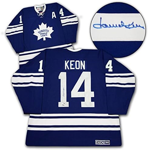 Dave Keon Toronto Maple Leafs Aláírt 1967-Ben Stanley-Kupa Vintage CCM Jersey - Dedikált NHL-Mezek