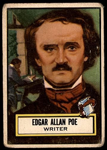 1952 Topps 79 Edgar Allen Poe (Kártya) SZEGÉNY