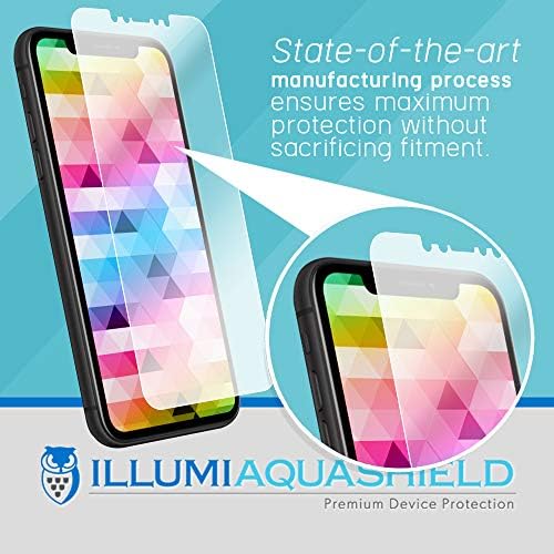ILLUMI AquaShield képernyővédő fólia Kompatibilis Apple iPhone XR (6.1 hüvelyk)(2 Csomag) Nem-Buborék