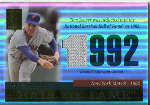 Tom Seaver 2004 Topps Tribute Hall of Fame Game Kopott Jersey Kártya - MLB Meccset Használt Mezek
