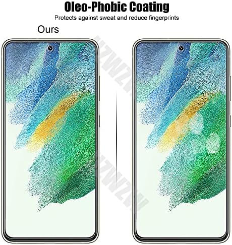 UZWZW (3+3) Samsung Galaxy S21 FE 5G (3 Csomag) Edzett Üveg kijelző Védő fólia, valamint a (3 Csomag)