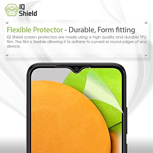 IQShield képernyővédő fólia Kompatibilis a Samsung Galaxy A03s (2 Csomag) Anti-Buborék Tiszta Film