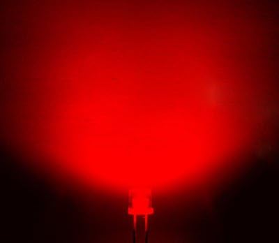 1000Pcs x 5mm Lapos Tetején piros Flash Led Fény (Automatikus vörös villanás)