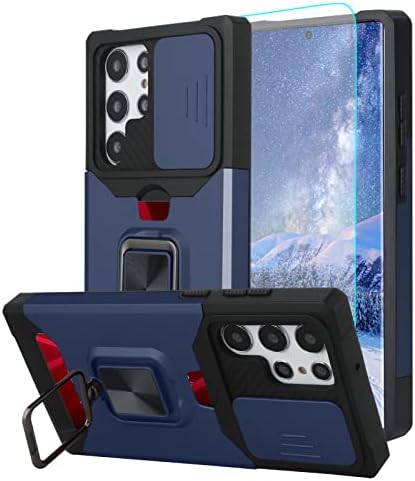 ISI Kompatibilis a Samsung Galaxy S22 Ultra Esetben, S22 Ultra Tárca Esetében képernyővédő fólia & Kamera