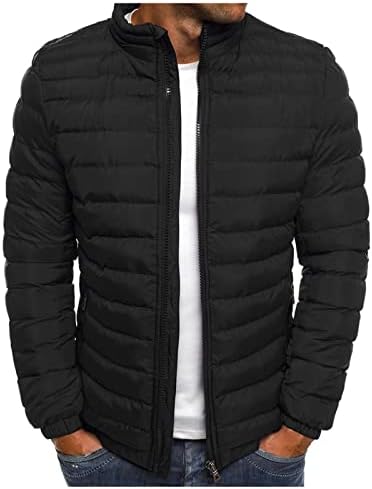 Férfi Kabát, Plusz Méretű Hosszú Ujjú Kabátok, Férfi Trend Aktív Téli Magas Nyak Zip Fel Kabátok Alkalmas