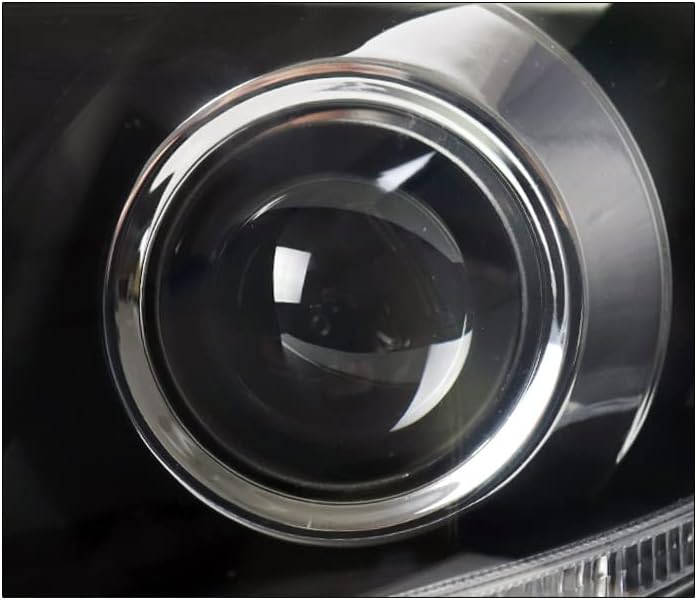ZMAUTOPARTS LED Fekete Projektor Fényszórók, Fényszóró, 6 Kék LED DRL A 2015-2019 Toyota Sienna SE/Korlátozott