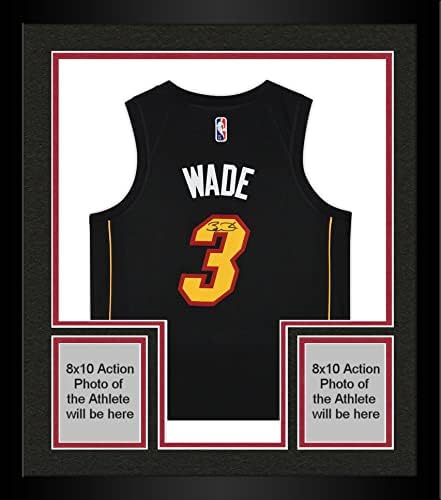 Keretes, Dwyane Wade, a Miami Heat Dedikált Fekete Nike 2021-2022 Számában Swingman Jersey - Dedikált