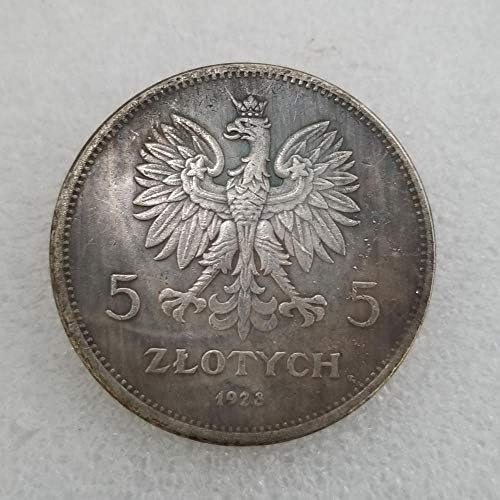Kézműves Lengyelország 1928 Bronz Ezüst Ezüst Régi Érme Emlékmű 2474Coin Gyűjtemény Emlékérme