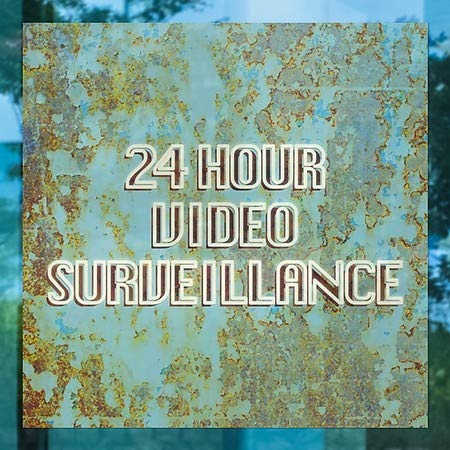 CGSignLab | 24 Órás Videó Megfigyelő -Szellem Éves Kék Ablak Ragaszkodnak | 8x8
