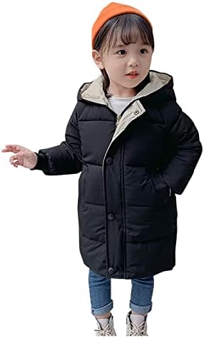 Kisgyermek Baba Gyerek Lány Pulóver Kabát Téli Vastag Meleg Gombot Kapucnis Szélálló Kabát Outwear Meleg