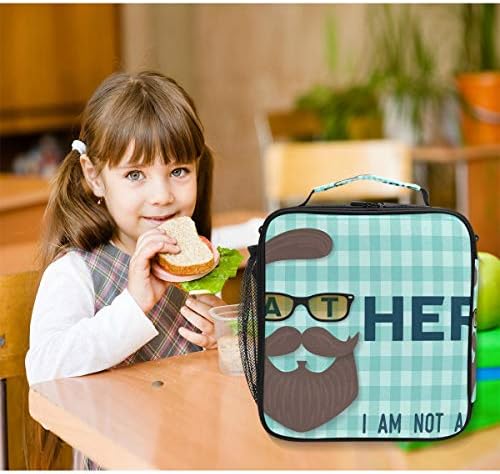 A Kis Fészek Szigetelt Hűvösebb Tér Tote Ebéd Bag Boldog apák napját Termikus Munka Piknik Élelmiszer-Szervező