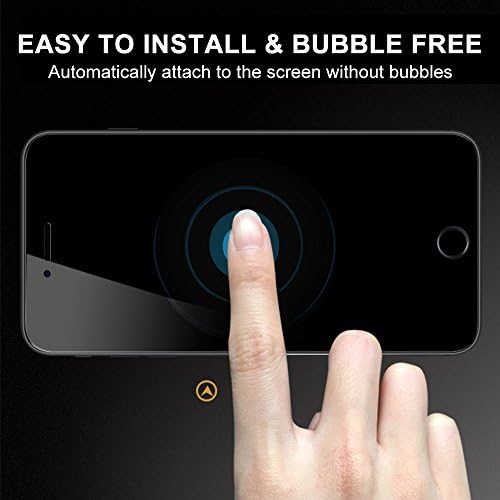 (2 Csomag) Adatvédelmi képernyővédő fólia iPhone 8 Plus / 7 Plus KINGBACK [Anti-Spy] [Anti-Semmiből] [3D-s