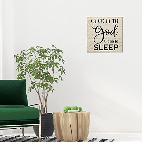 Adja Isten, Hogy Aludni Megy Kör Fa Jel Jel Fából Készült Fa Asztal Névleges Rusztikus Fa Banner Fa Plakkok
