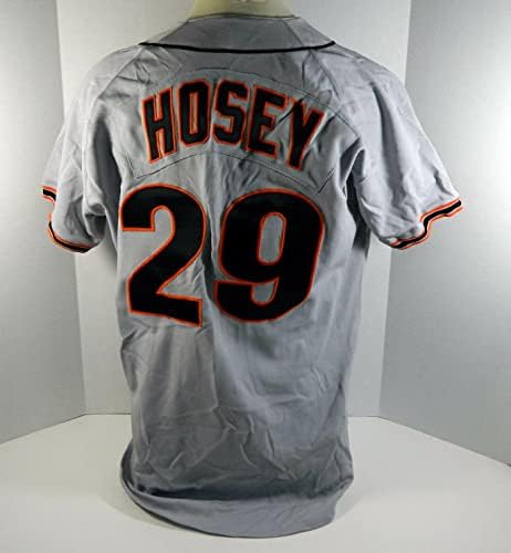 1993-ban a San Francisco Giants Steve Hosey 29 Játék Kiadott Szürke Jersey DP08486 - Játék Használt MLB