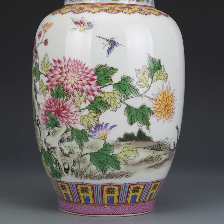LDCHNH Zománc Krizantém Tartozó Fű Teát, Üveg Antik Gyűjtemény Antik Jingdezhen Porcelán Dísztárgyak