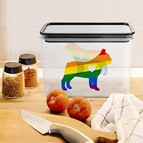 LMBT Bullddog Büszkeség Élelmiszer-Tároló Tartály Tiszta Műanyag Tároló Dobozok Fedél Tömítés