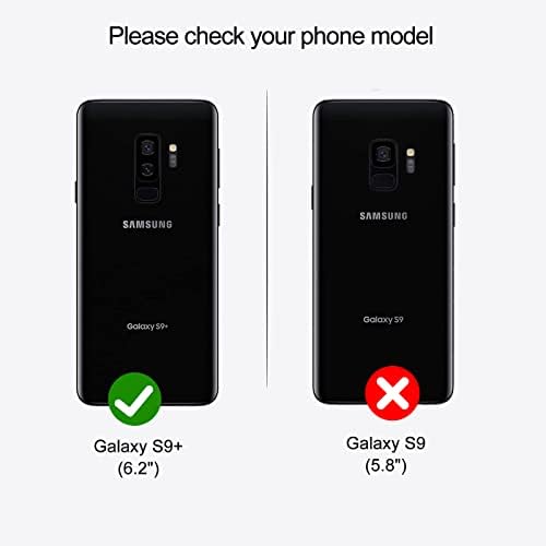 JZASES Esetben a Galaxy S9 Plus, 2 az 1-ben Mágneses Levehető Ütésálló az Esetben, Folio Flip PU Bőr borítás